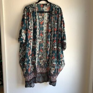 Floral Kimono Cover-Up